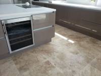 Suelo de mármol travertino olivillo claro