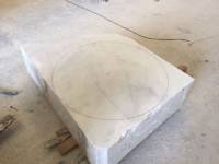 Plato fuente de centro en m&aacute;rmol blanco macael 01