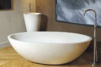 piedra bañera forma ovalada