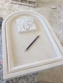 Fuente de pared en mármol 06