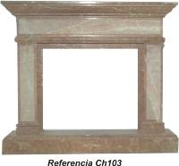 Chimeneas de mármol rojo