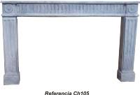 Chimeneas de mármol travertino