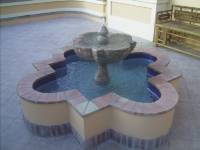 Fuente de mármol travertino olivillo