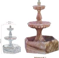 Fuente en mármol travertino olivillo