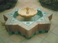 Fuente de jardín mármol natural amarillo macael