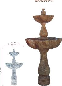 Fuente de centro de mármol