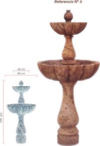 Fuente de piedra travertino olivillo