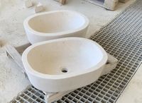 Lavabo Ovalado piedra caliza capri