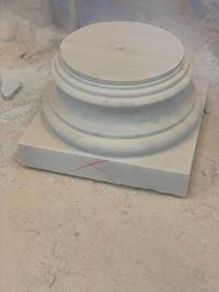 Base columna marmol blanco macael 01